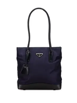 Prada Pre-Owned: Голубая сумка-шоппер 