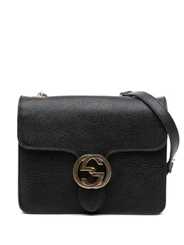 Gucci Pre-Owned: Чёрная сумка через плечо 