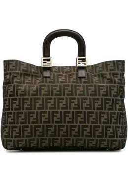 Fendi Pre-Owned: Коричневая сумка-шоппер 