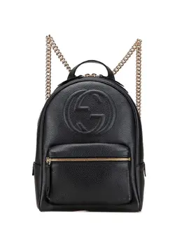 Gucci Pre-Owned: Чёрный рюкзак 