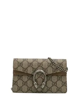 Gucci Pre-Owned: Серебристая сумка через плечо 