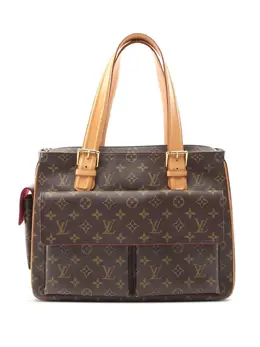 Louis Vuitton Pre-Owned: Коричневая сумка-шоппер 