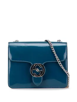 Gucci Pre-Owned: Серебристая сумка через плечо 