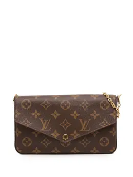 Louis Vuitton Pre-Owned: Коричневая сумка через плечо 