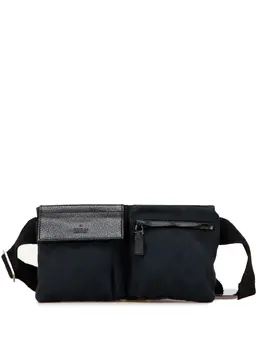 Gucci Pre-Owned: Голубая поясная сумка 