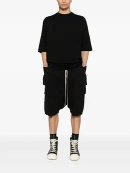 Rick Owens DRKSHDW: Чёрная футболка  Jumbo