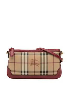 Burberry Pre-Owned: Коричневая сумка через плечо 