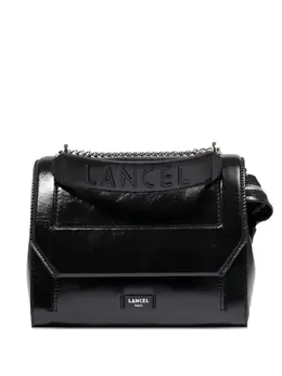 Lancel: Чёрная сумка через плечо 