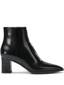 Santoni: Чёрные ботинки 