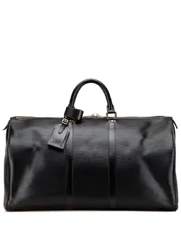 Louis Vuitton Pre-Owned: Чёрная дорожная сумка 