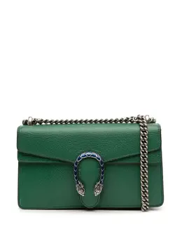 Gucci Pre-Owned: Зелёная сумка через плечо 