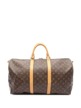 Louis Vuitton Pre-Owned: Коричневая дорожная сумка 