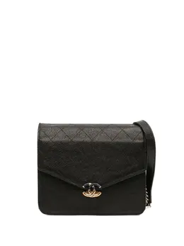 CHANEL Pre-Owned: Чёрный кошелёк 