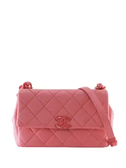 CHANEL Pre-Owned: Розовая сумка через плечо 
