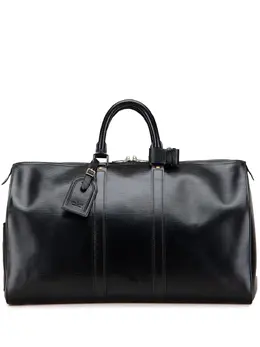 Louis Vuitton Pre-Owned: Чёрная дорожная сумка 