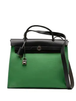 Hermès Pre-Owned: Зелёная сумка 