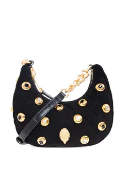 Kurt Geiger London: Чёрная сумка-шоппер 