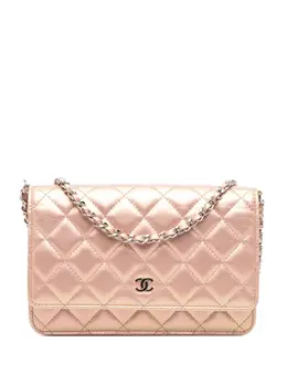 CHANEL Pre-Owned: Розовый кошелёк 