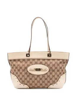 Gucci Pre-Owned: Коричневая сумка-шоппер 