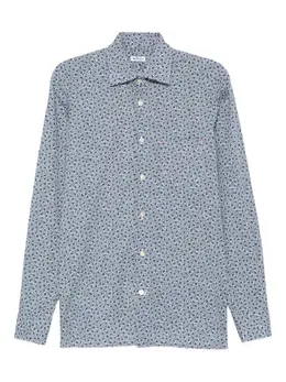 Kiton: Голубая рубашка 