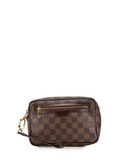 Louis Vuitton Pre-Owned: Коричневый клатч 