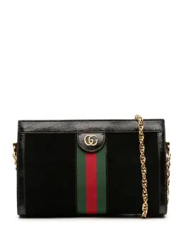Gucci Pre-Owned: Чёрная сумка через плечо 