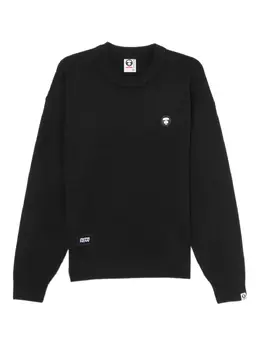 AAPE BY *A BATHING APE®: Чёрный свитшот 