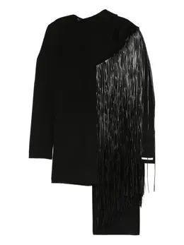 Sportmax: Чёрное платье 