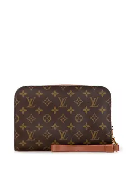 Louis Vuitton Pre-Owned: Коричневый клатч 