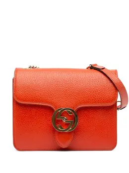 Gucci Pre-Owned: Оранжевая сумка через плечо 