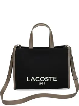 Lacoste: Чёрная сумка-шоппер 