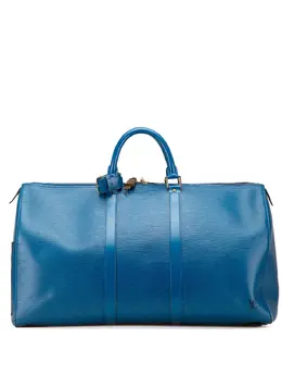 Louis Vuitton Pre-Owned: Голубая дорожная сумка 