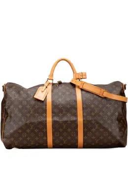Louis Vuitton Pre-Owned: Коричневая дорожная сумка 