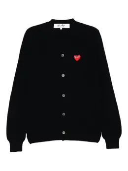 Comme Des Garçons Play: Синий кардиган  Heart