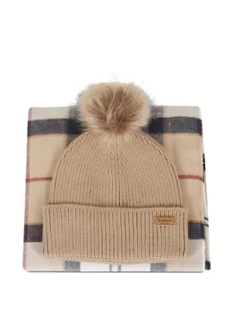 Barbour: Бежевая шапка 