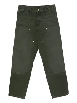 Carhartt WIP: Зелёные брюки 
