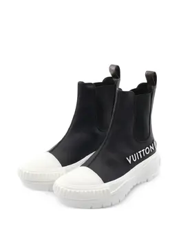 Louis Vuitton Pre-Owned: Чёрные кроссовки 