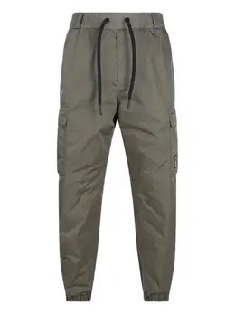 Moncler Grenoble: Зелёные брюки 