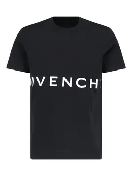 Givenchy: Синяя футболка 