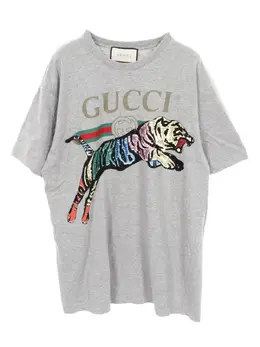 Gucci Pre-Owned: Футболка с блёстками 