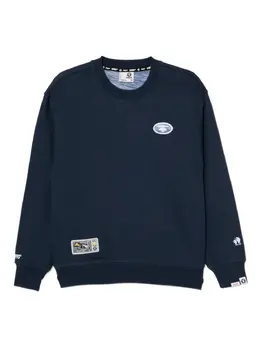 AAPE BY *A BATHING APE®: Синий свитшот 