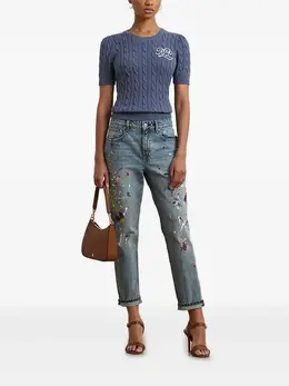 Lauren Ralph Lauren: Свитер с коротким рукавом 