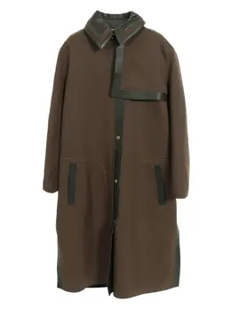 Hermès Pre-Owned: Кожаное пальто 