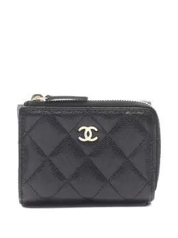 CHANEL Pre-Owned: Чёрный кошелёк 