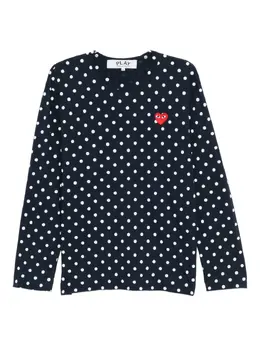 Comme Des Garçons Play: Футболка  Heart с принтом