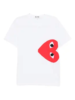 Comme Des Garçons Play: Футболка  Heart с принтом
