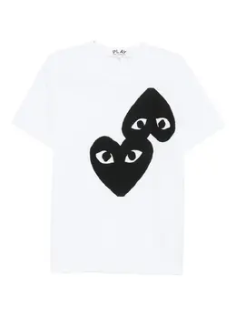 Comme Des Garçons Play: Футболка  Heart с принтом