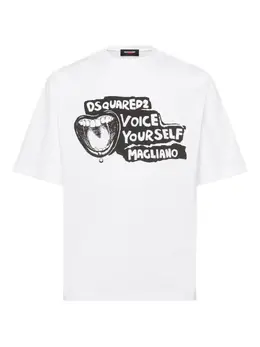 DSQUARED2: Белая футболка 