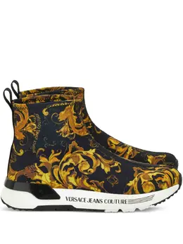 Versace Jeans Couture: Чёрные мокасины 