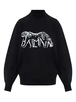 Balmain: Свитер с принтом 